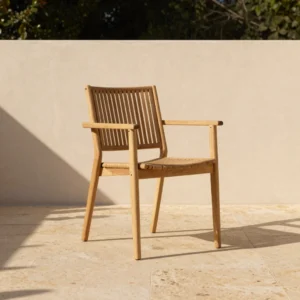 Solis Sculptural Teak Dining Chair