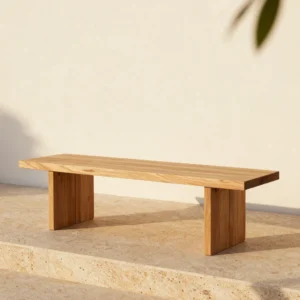 Meridian Teak Architectural Bench